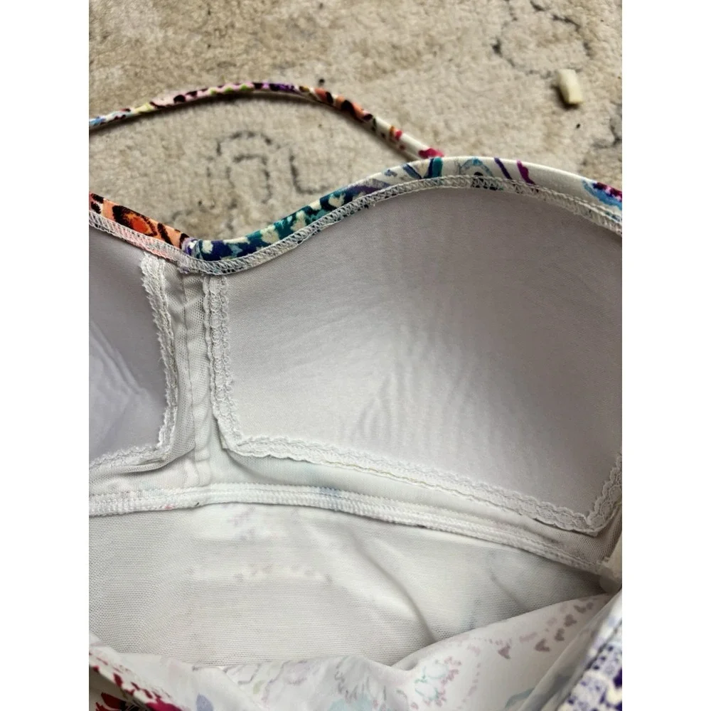 Ralph Lauren Captiva Paisley Twist Front‎ Swimsuit Tankini Top & Bottom Sz 10